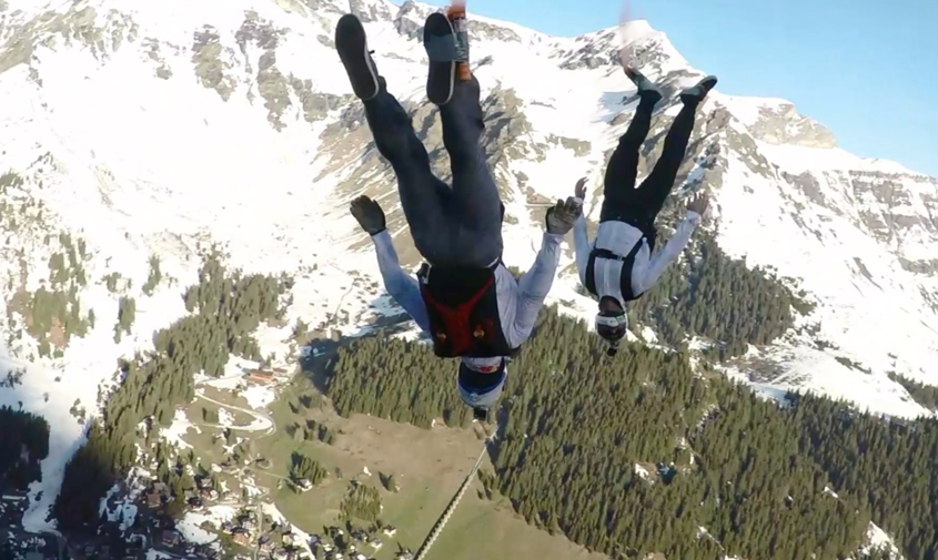 Freefly the World Skydive over Lauterbrunnen Switzerland - Extreme