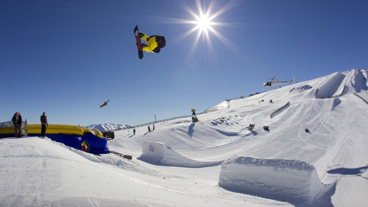 Snowboarding Nanshan Ski Village Beijing North China China