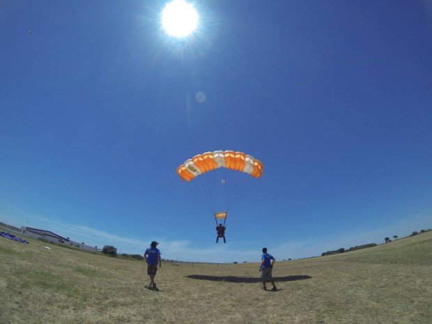 "Skydiving over Seville"